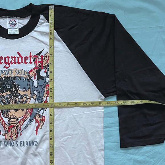 MEGADETH "Peace Sells...But Who's Buying?" Baseball Jersey - Picture 5 of 7